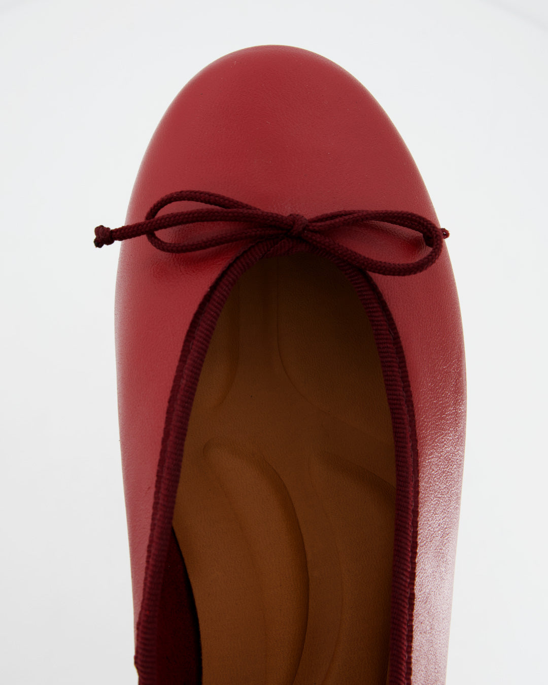 Bailarinas rojas de piel - Kiwi
