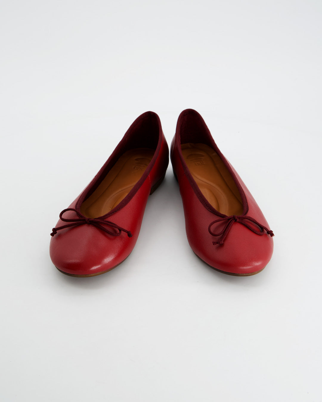 Bailarinas rojas de piel - Kiwi