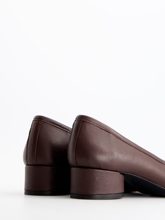 Burgundy low-heeled tabi ballet flats - Kala