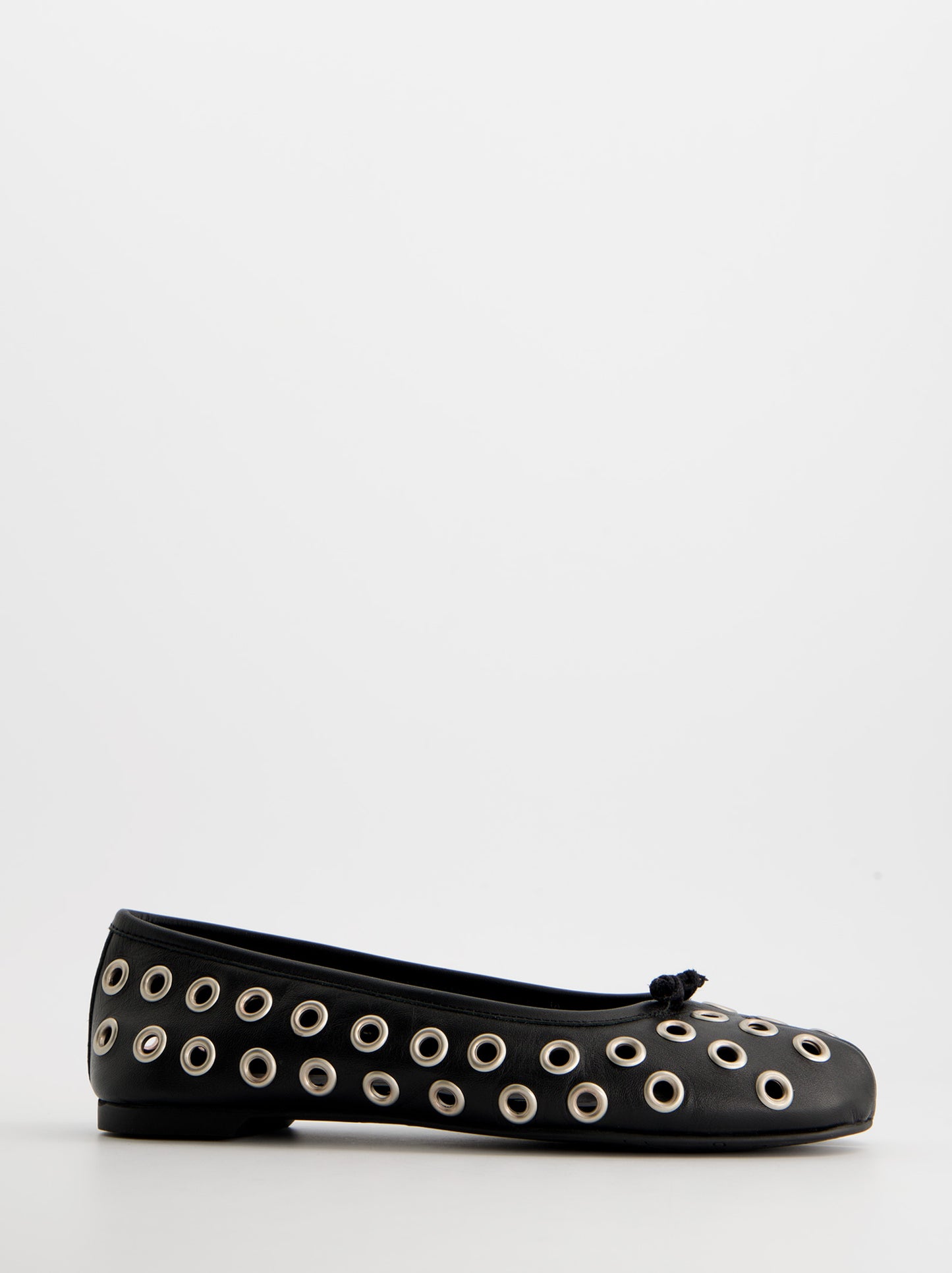 Leather tabi ballet flats with metal eyelets - Kailet