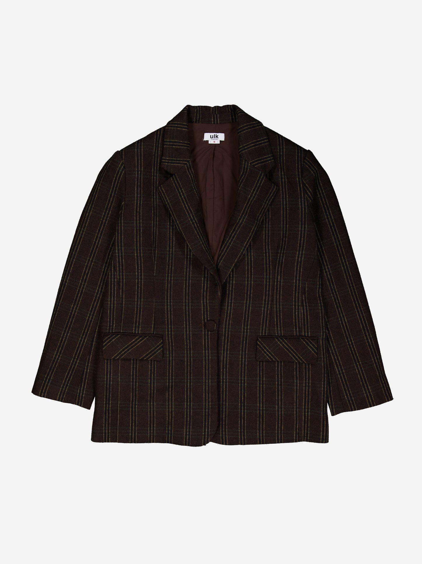 Oversized checked blazer - ULK Java