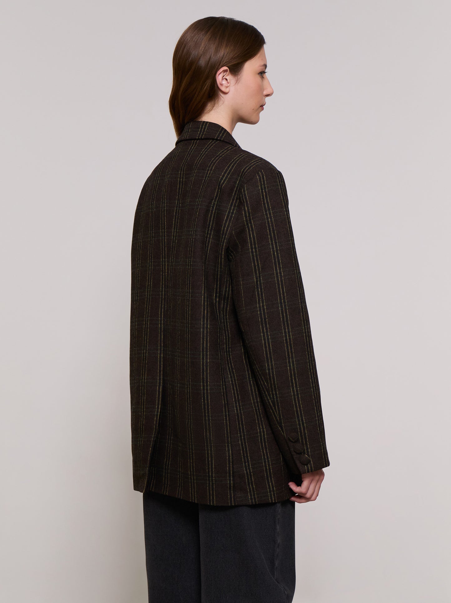 Oversized checked blazer - ULK Java