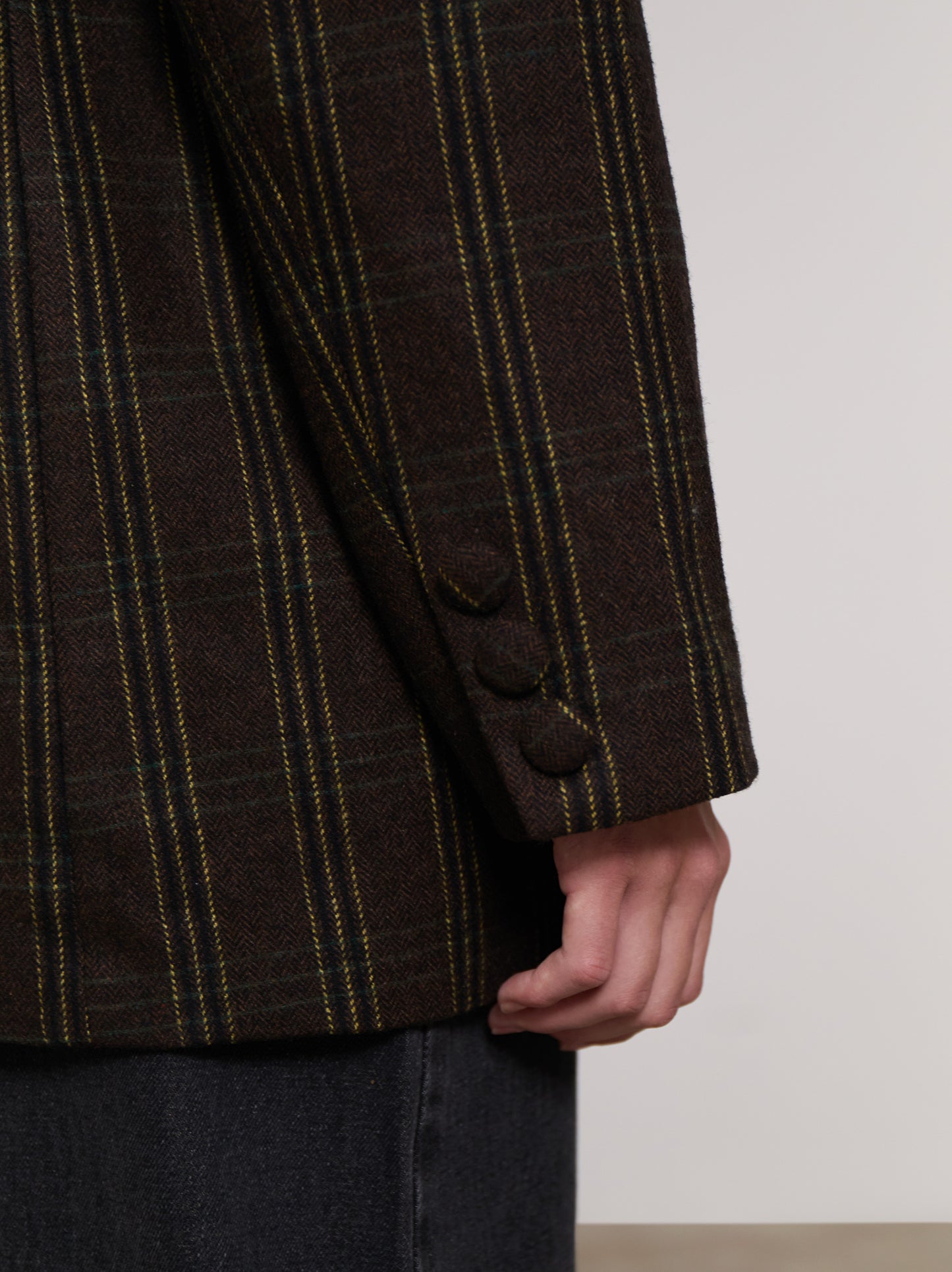 Oversized checked blazer - ULK Java