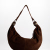Bolso De Ante Marrón Con Herrajes Metálicos - Santa