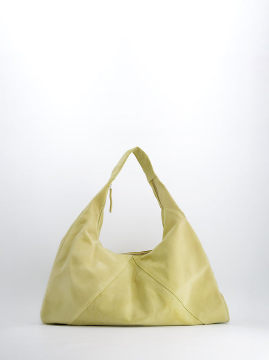 Bolso De Piel En Amarillo Suave - Marne
