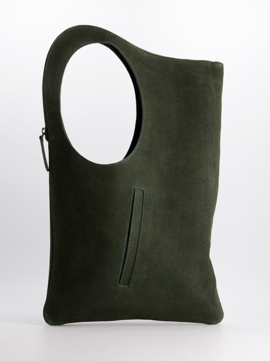 Bolso De Serraje Verde - Mariana