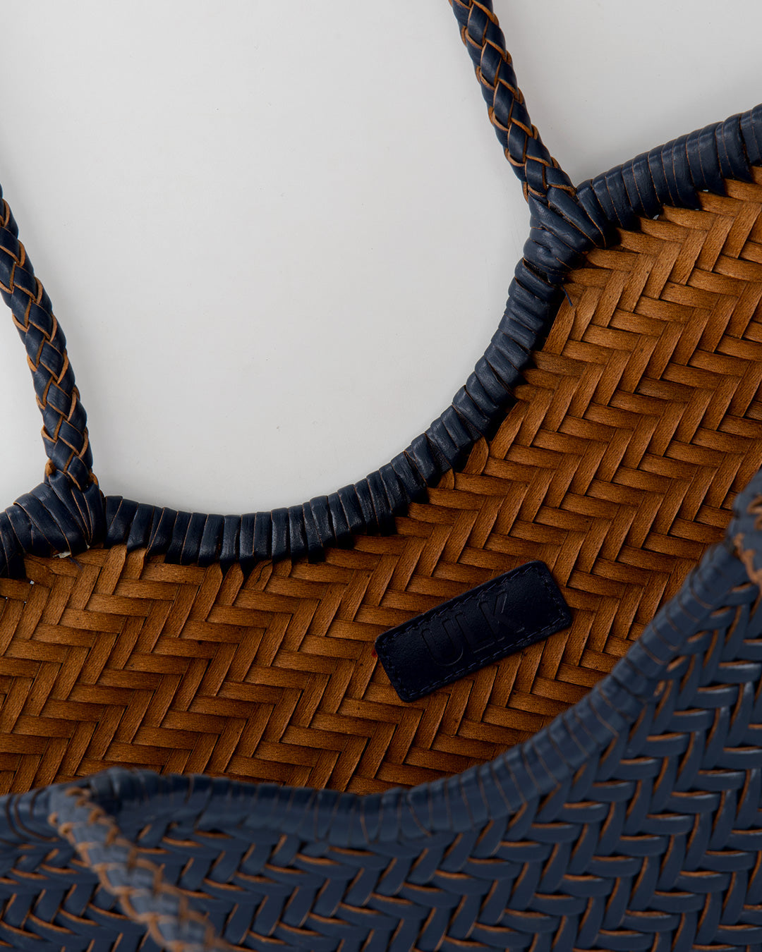 Bolso Shopper trenzado azul - Romi