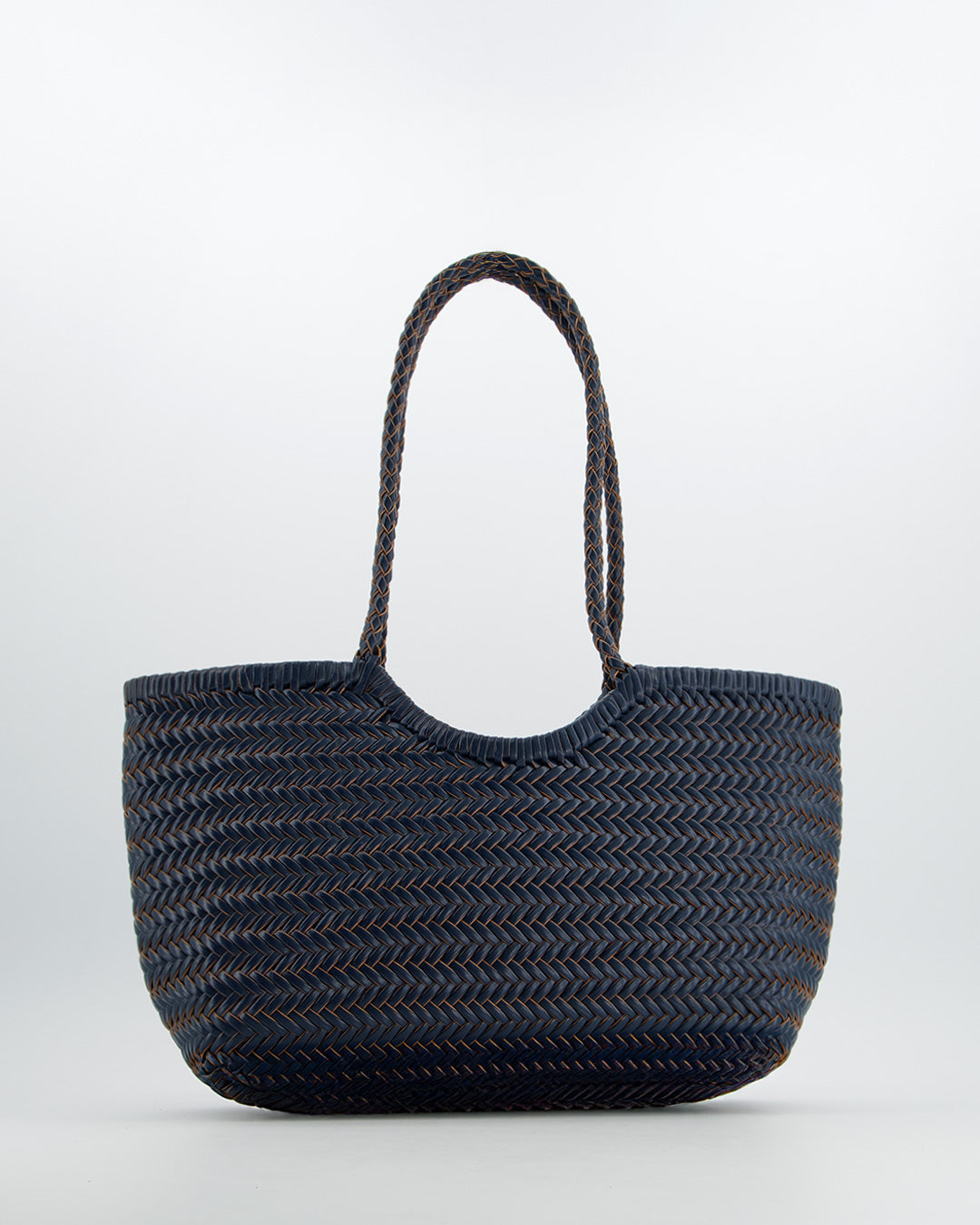 Bolso Shopper trenzado azul - Romi