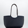 Bolso Shopper trenzado azul - Romi