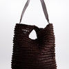 Bolso Trenzado De Piel Marrón - Franca