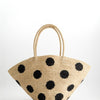 Bolso capazo trenzado con lunares - Loop