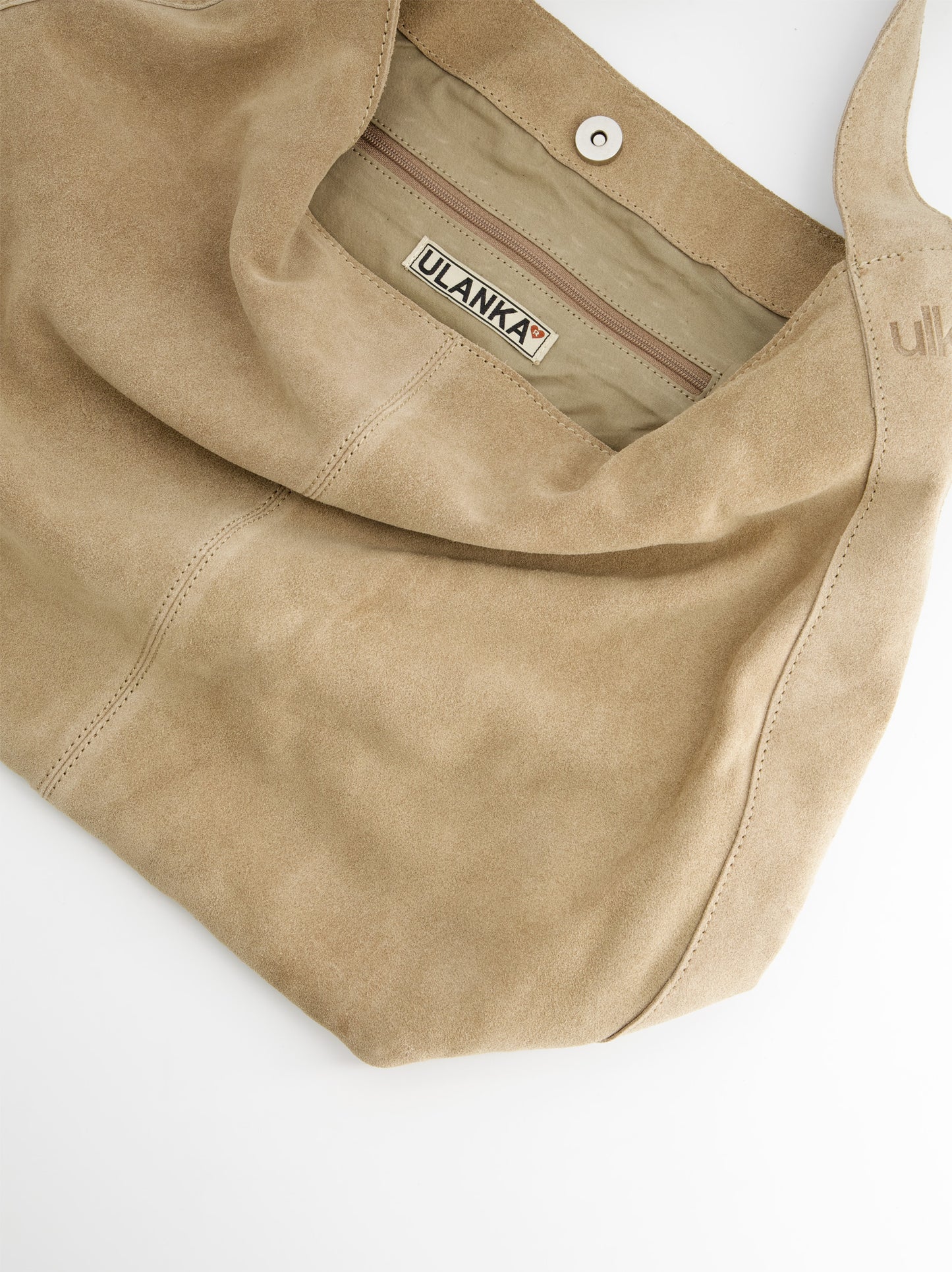 Bolso de hombro hobo en piel de ante - ULK Padua