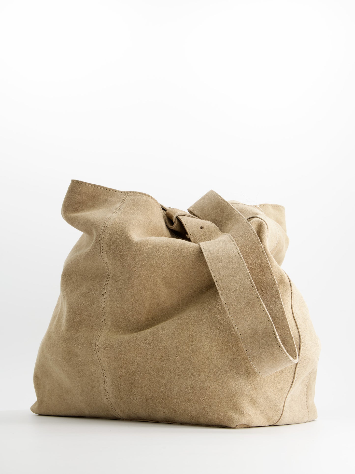 Bolso de hombro hobo en piel de ante - ULK Padua