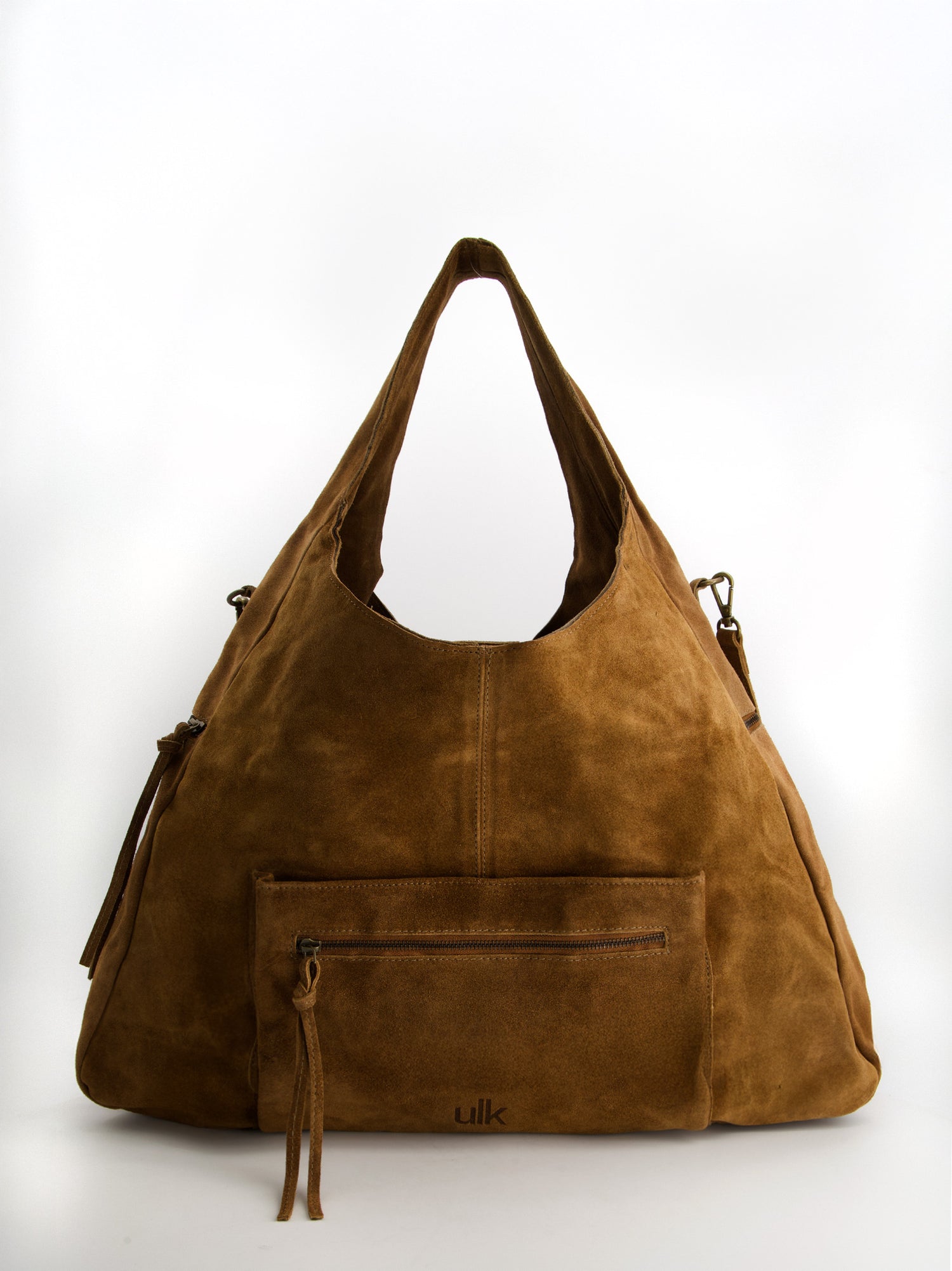 Bolso de piel con doble asa - Laila Maxi