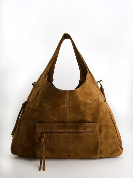 Bolso de piel con doble asa - Laila Maxi