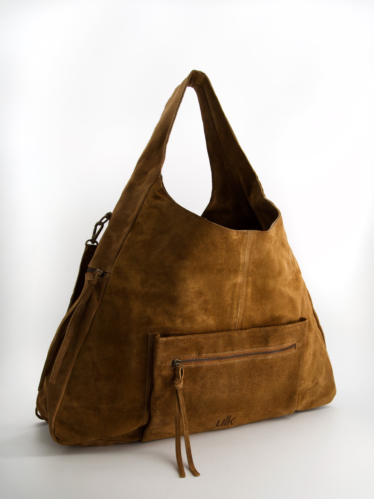 Bolso de piel con doble asa - Laila Maxi