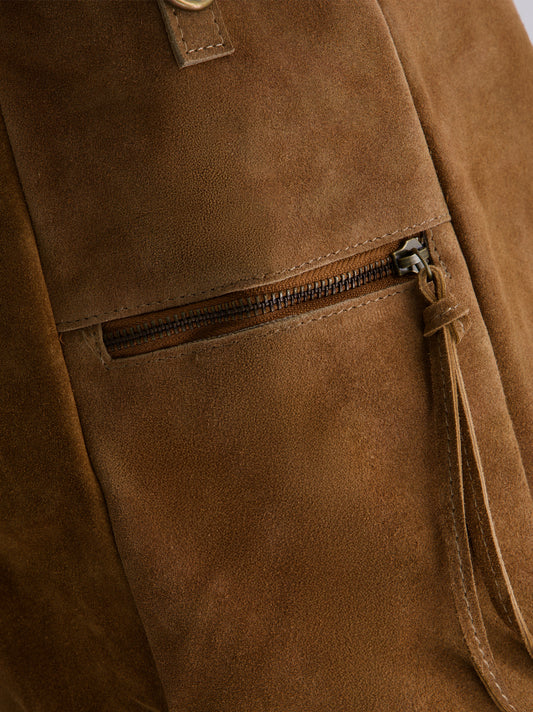 Bolso de piel con doble asa - Laila Maxi