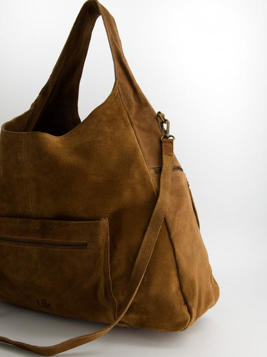 Bolso de piel con doble asa - Laila Maxi