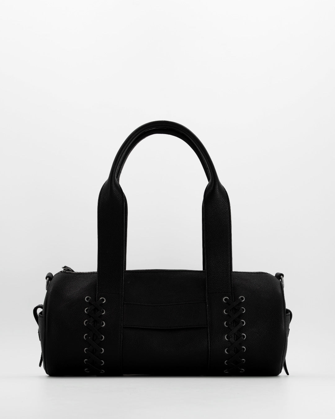 Bolso de piel negro bowling - Paquita