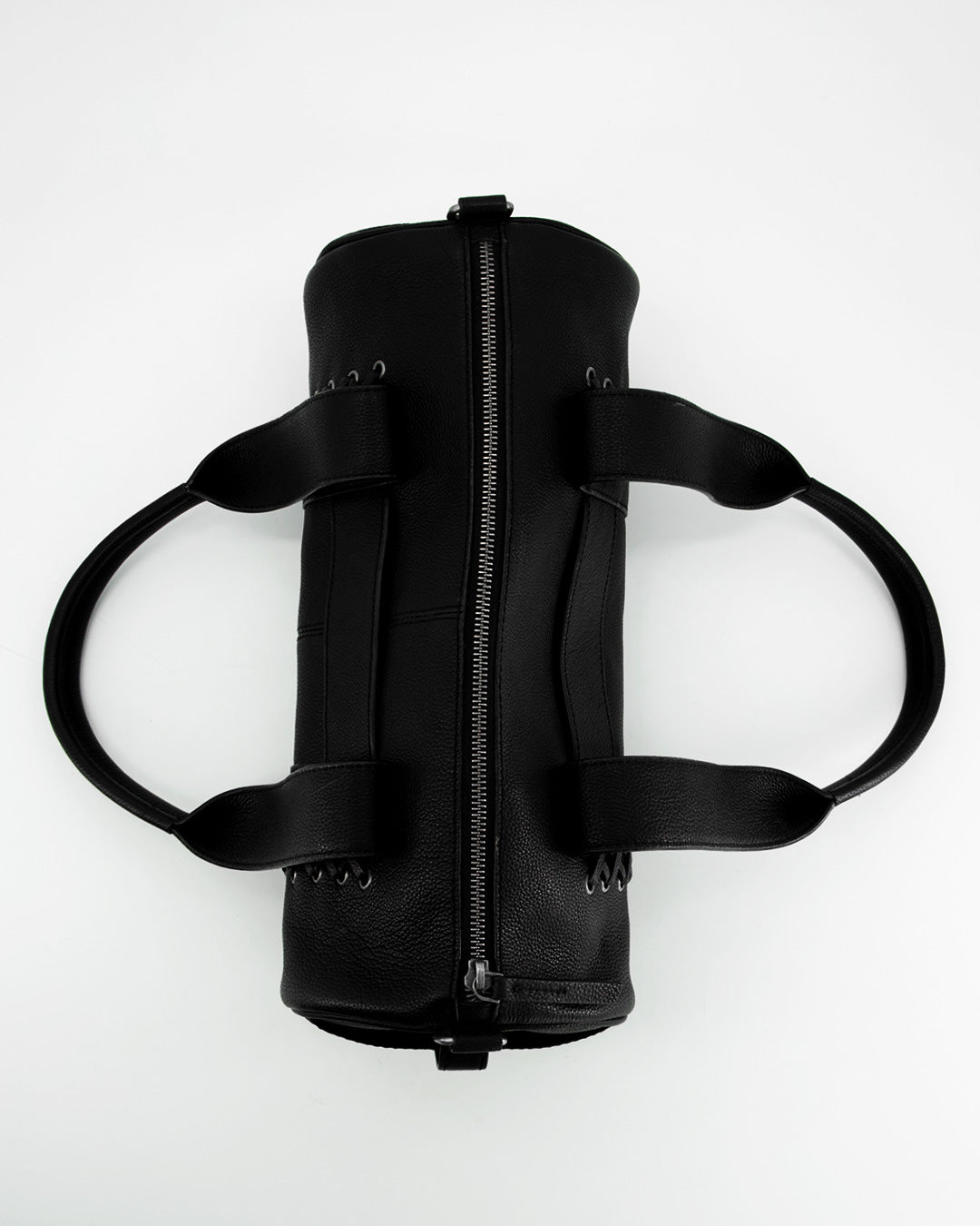 Bolso de piel negro bowling - Paquita