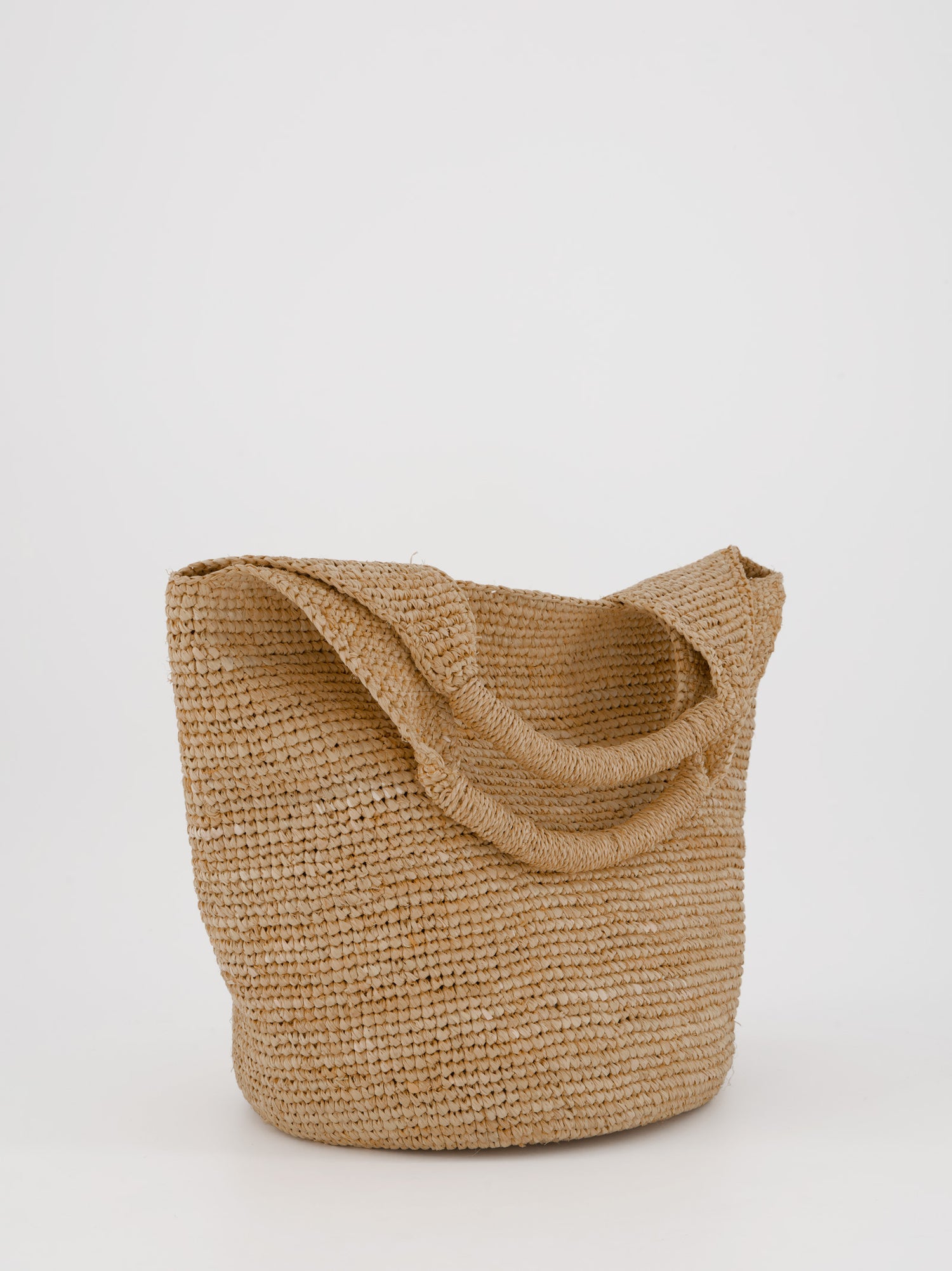 Bolso de rafia trenzada - Hanae Mid