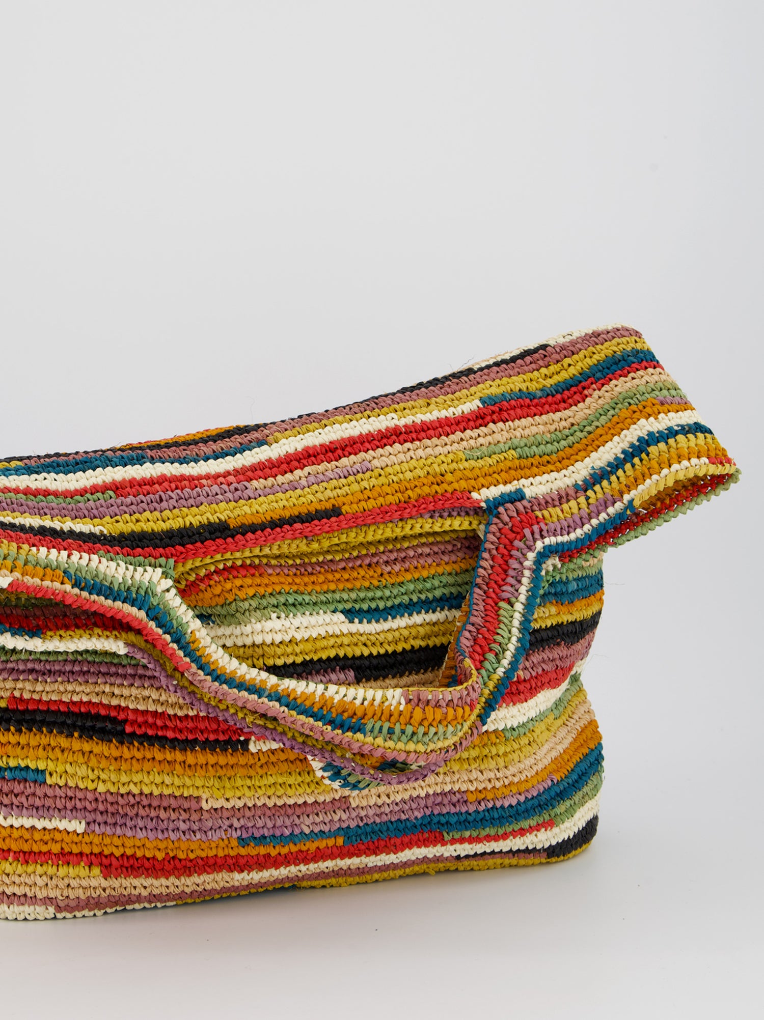 Bolso grande de rafia multicolor - Dashe