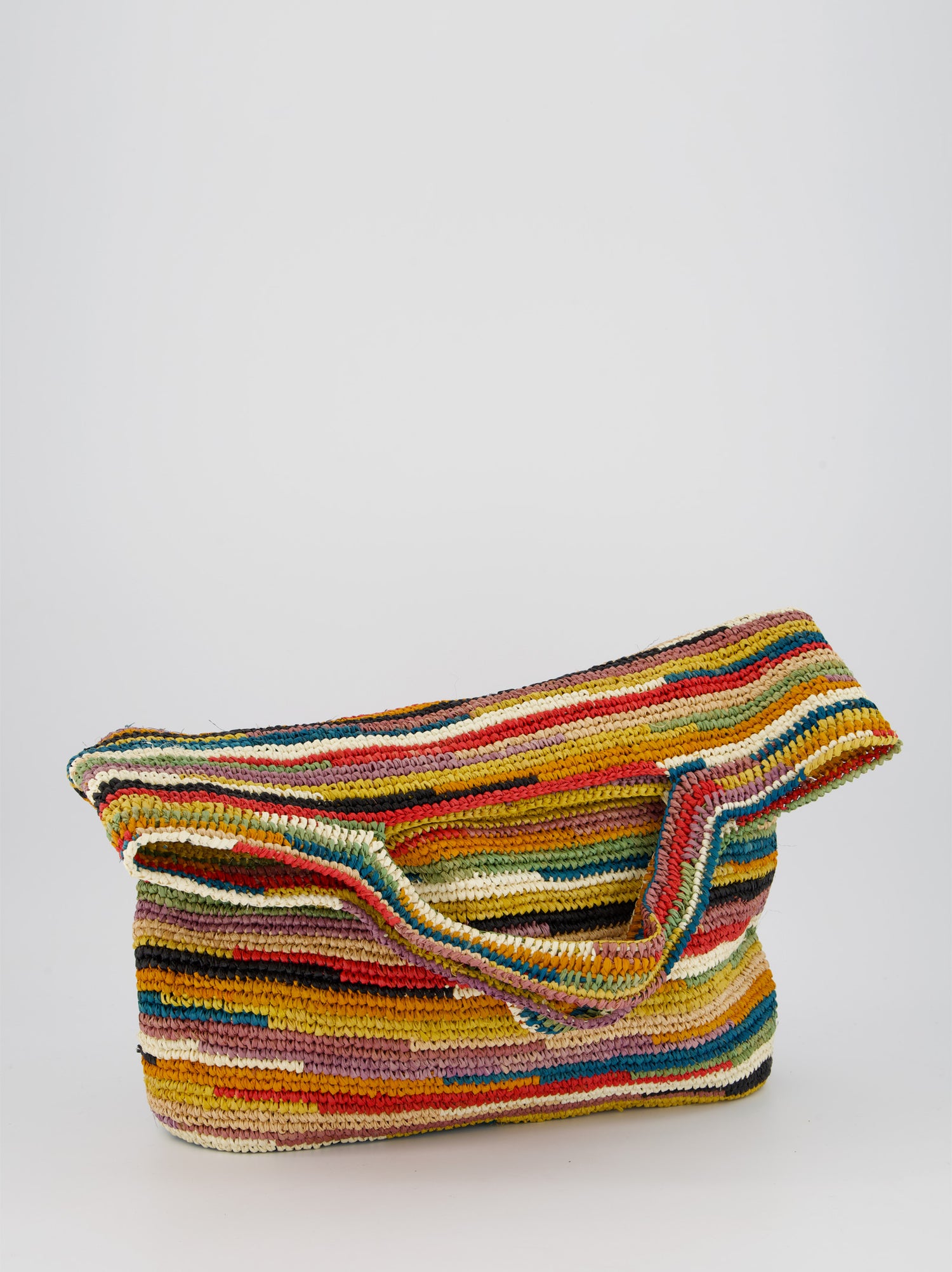 Bolso grande de rafia multicolor - Dashe
