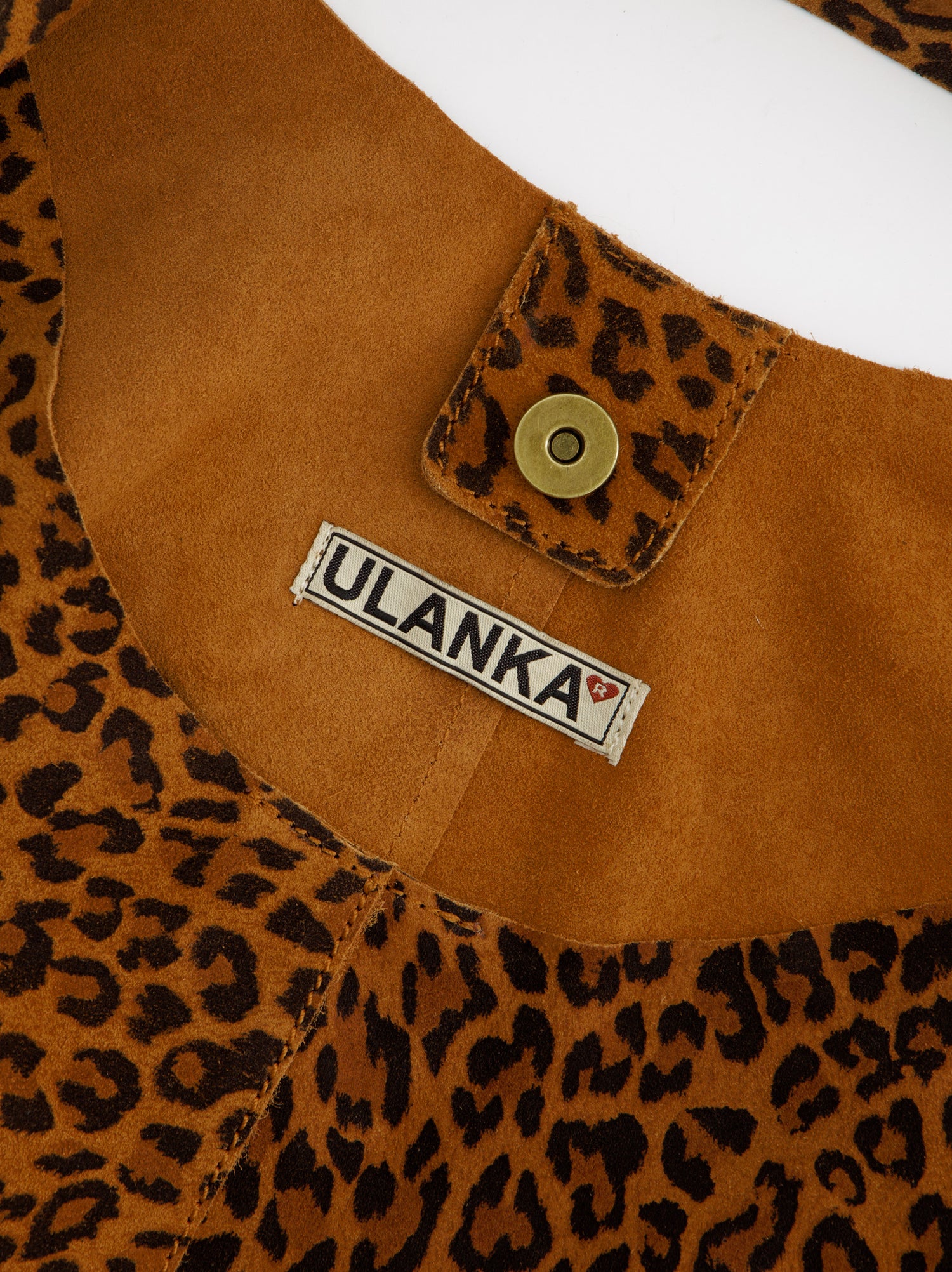 Bolso hobo de piel animal print - Fede Maxi