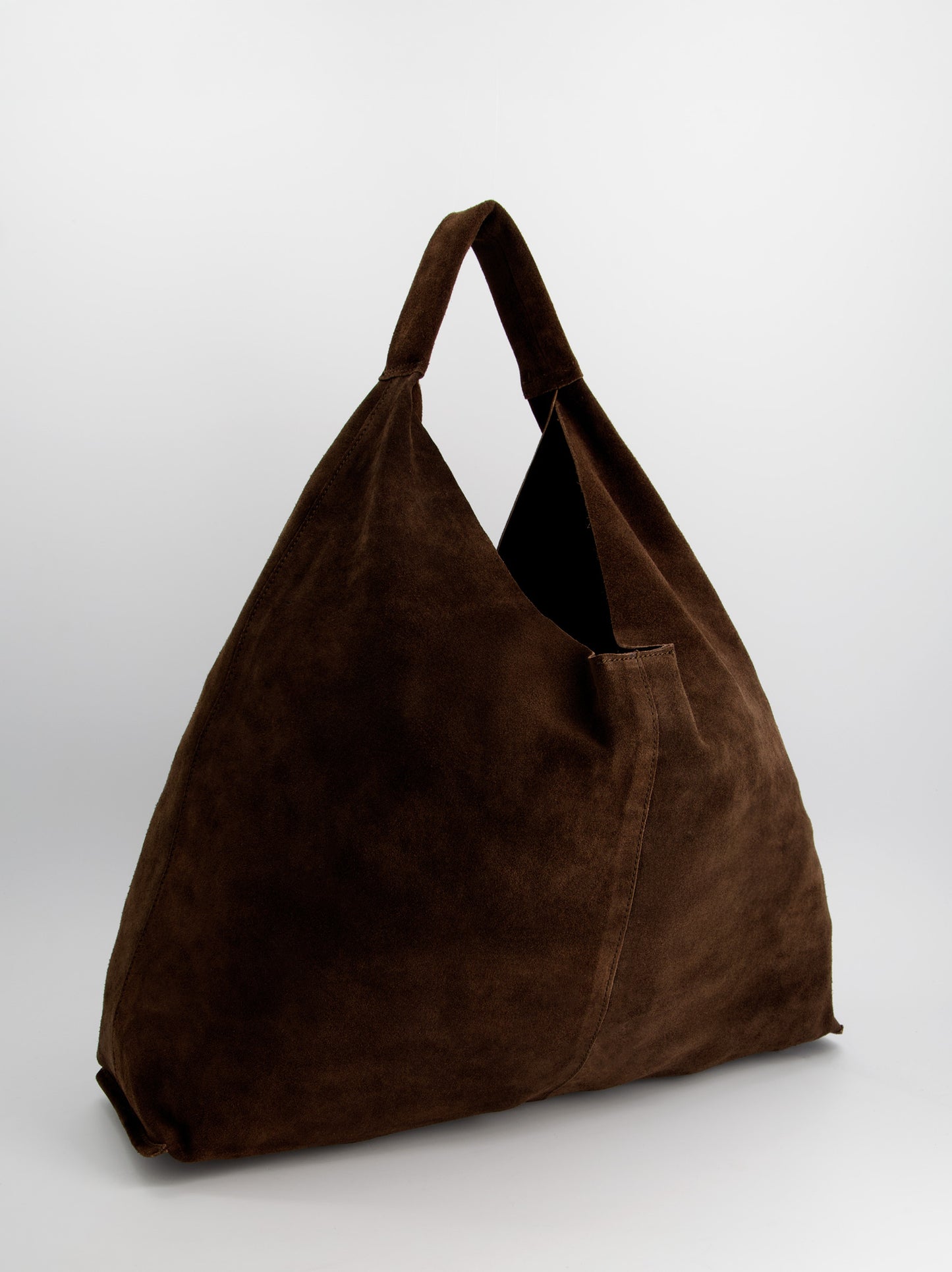 Bolso hobo de piel marrón - ULK Fede Maxi