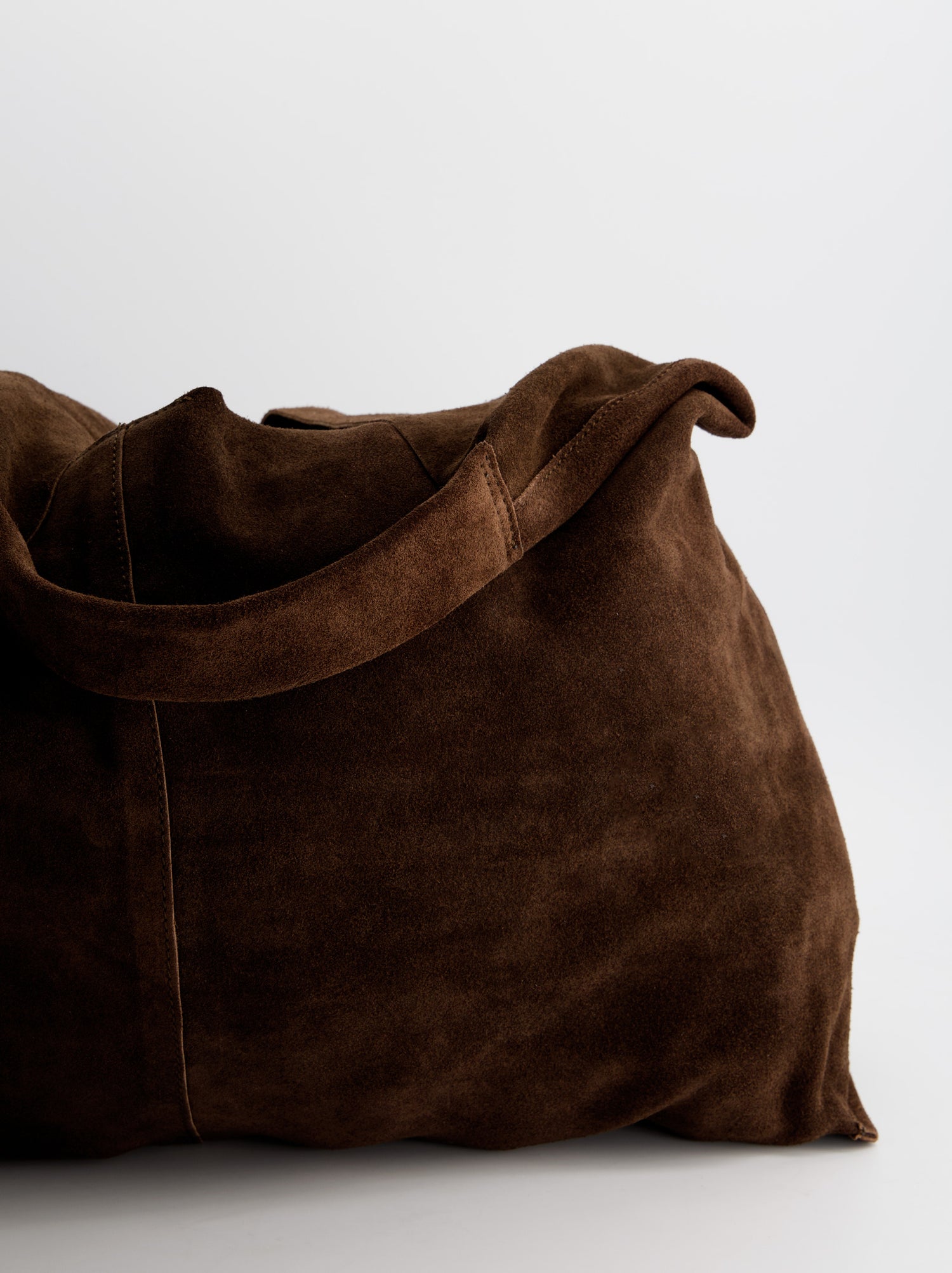 Bolso hobo de piel marrón - Fede Maxi