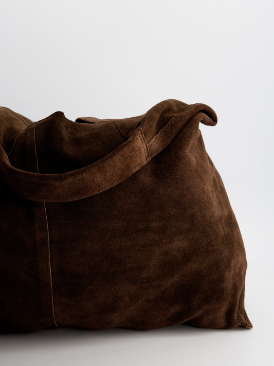 Bolso hobo de piel marrón - Fede Maxi