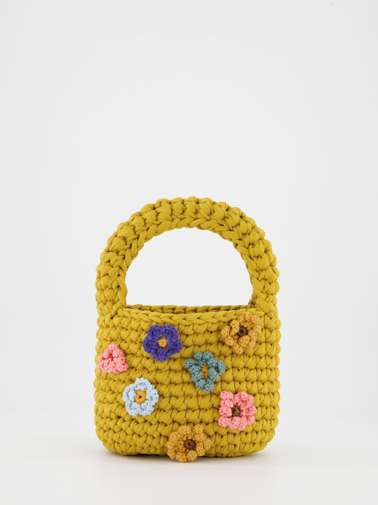 Bolso mini de crochet con flores - Marzia