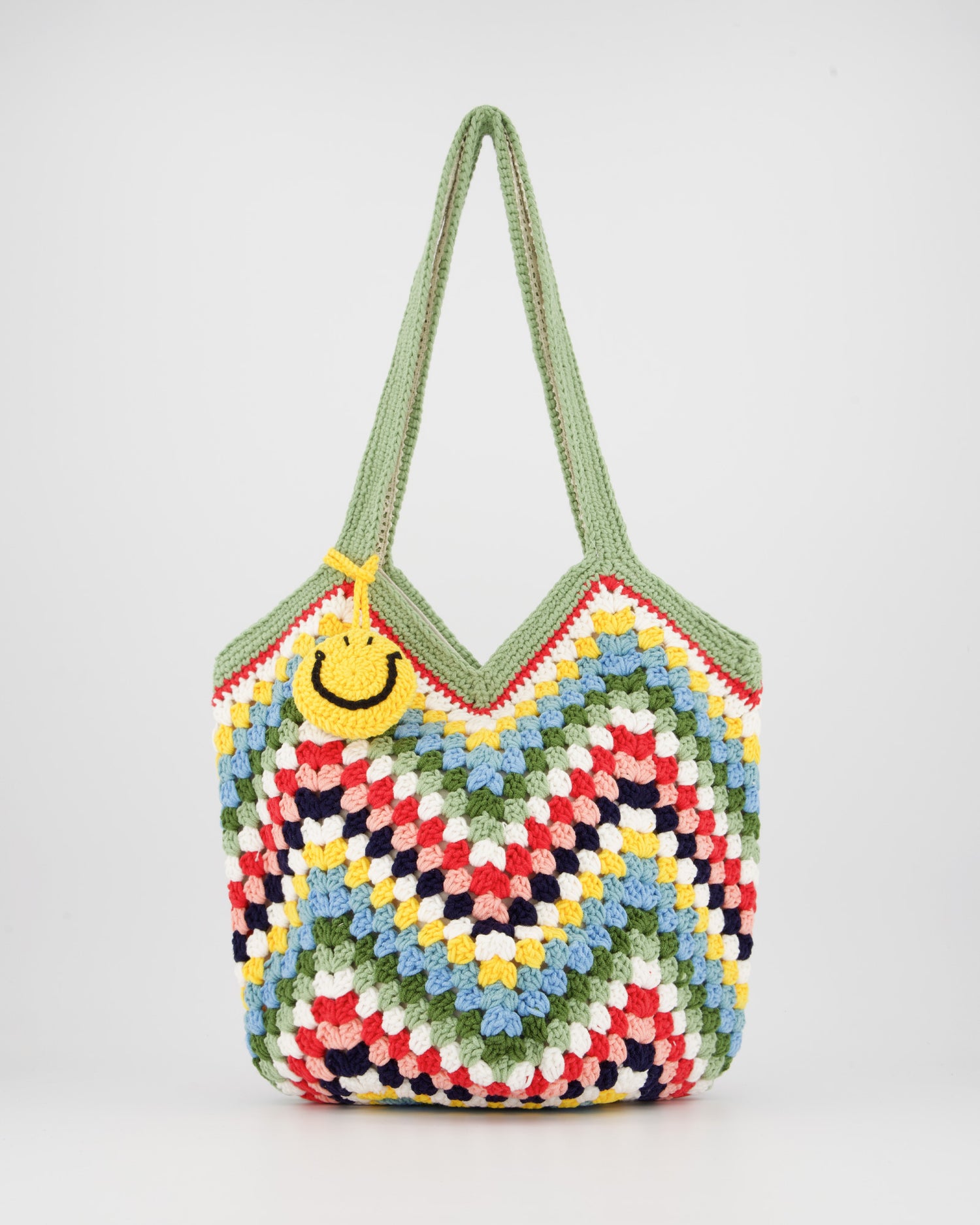 Multicolored crochet shopper bag - Aspen