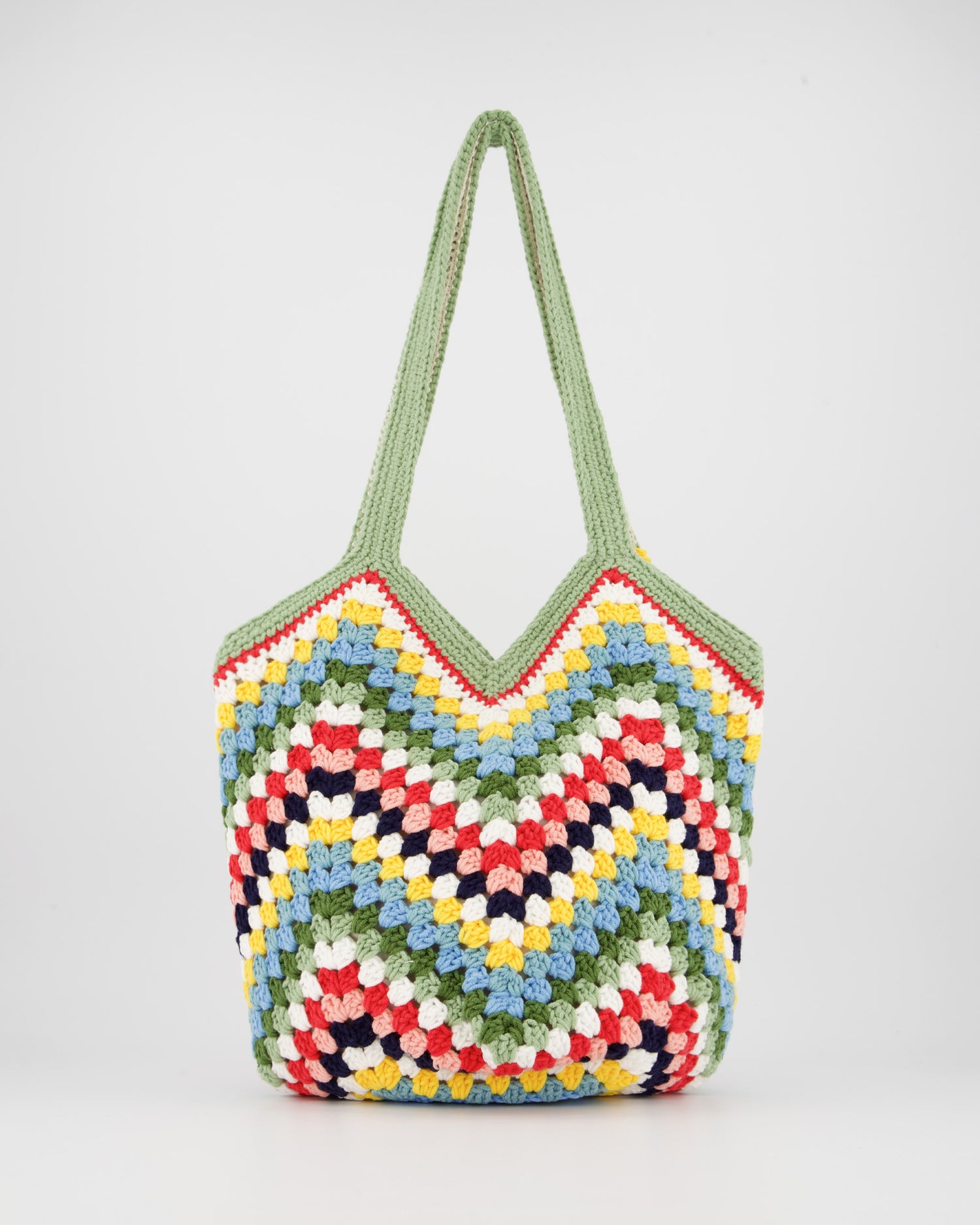 Multicolored crochet shopper bag - Aspen