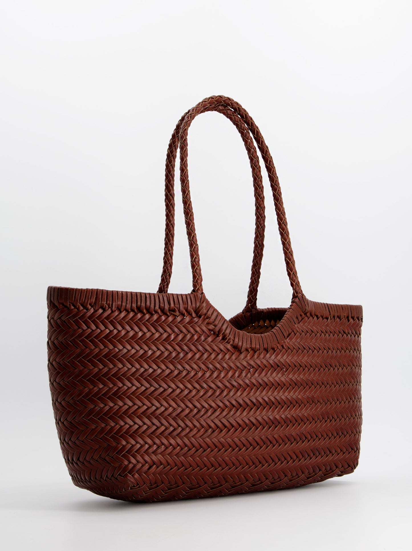 Braided leather shopper bag - Romi Ulanka