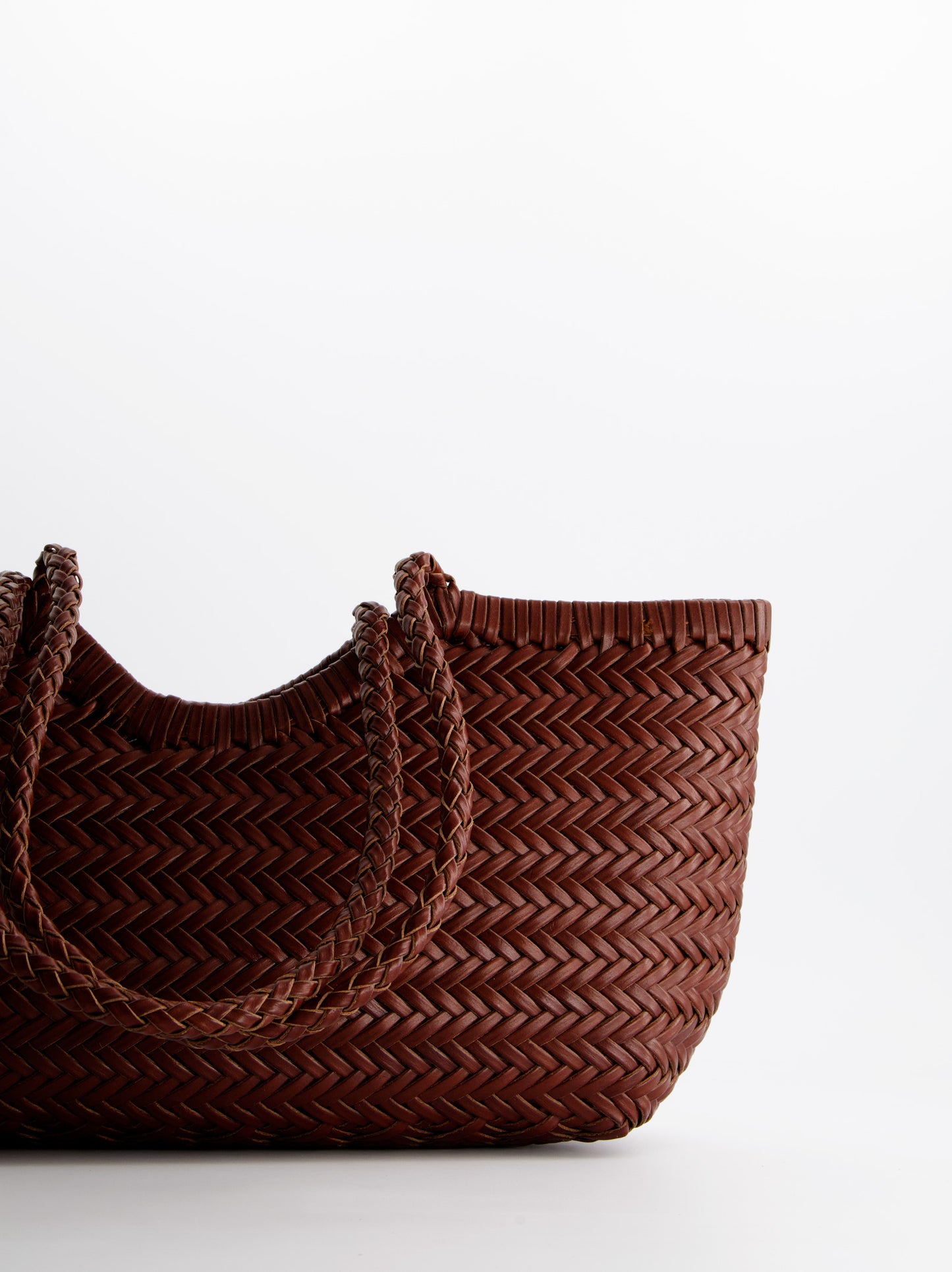 Braided leather shopper bag - Romi Ulanka