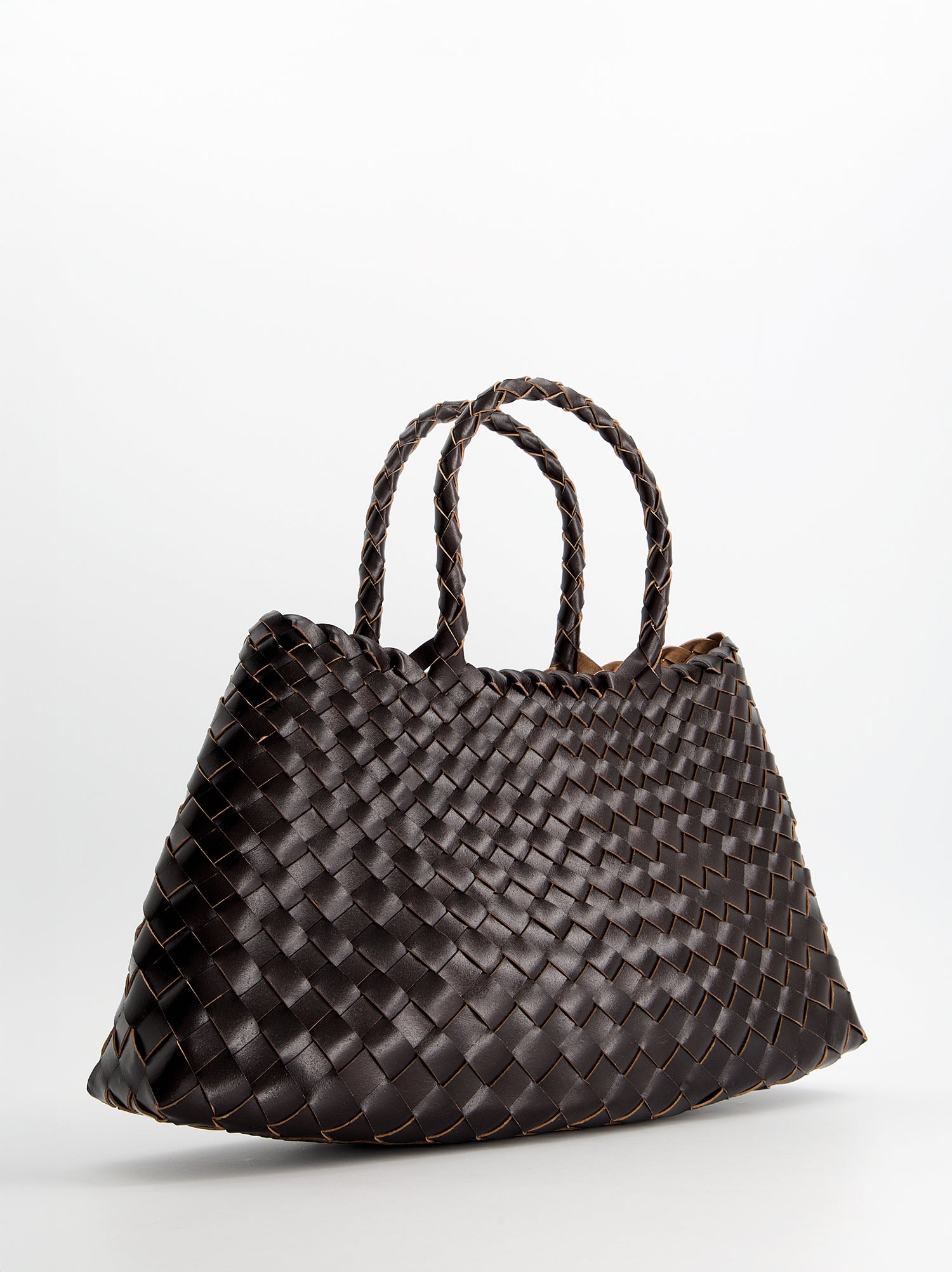Bolso shopper de piel trenzada - Barrera