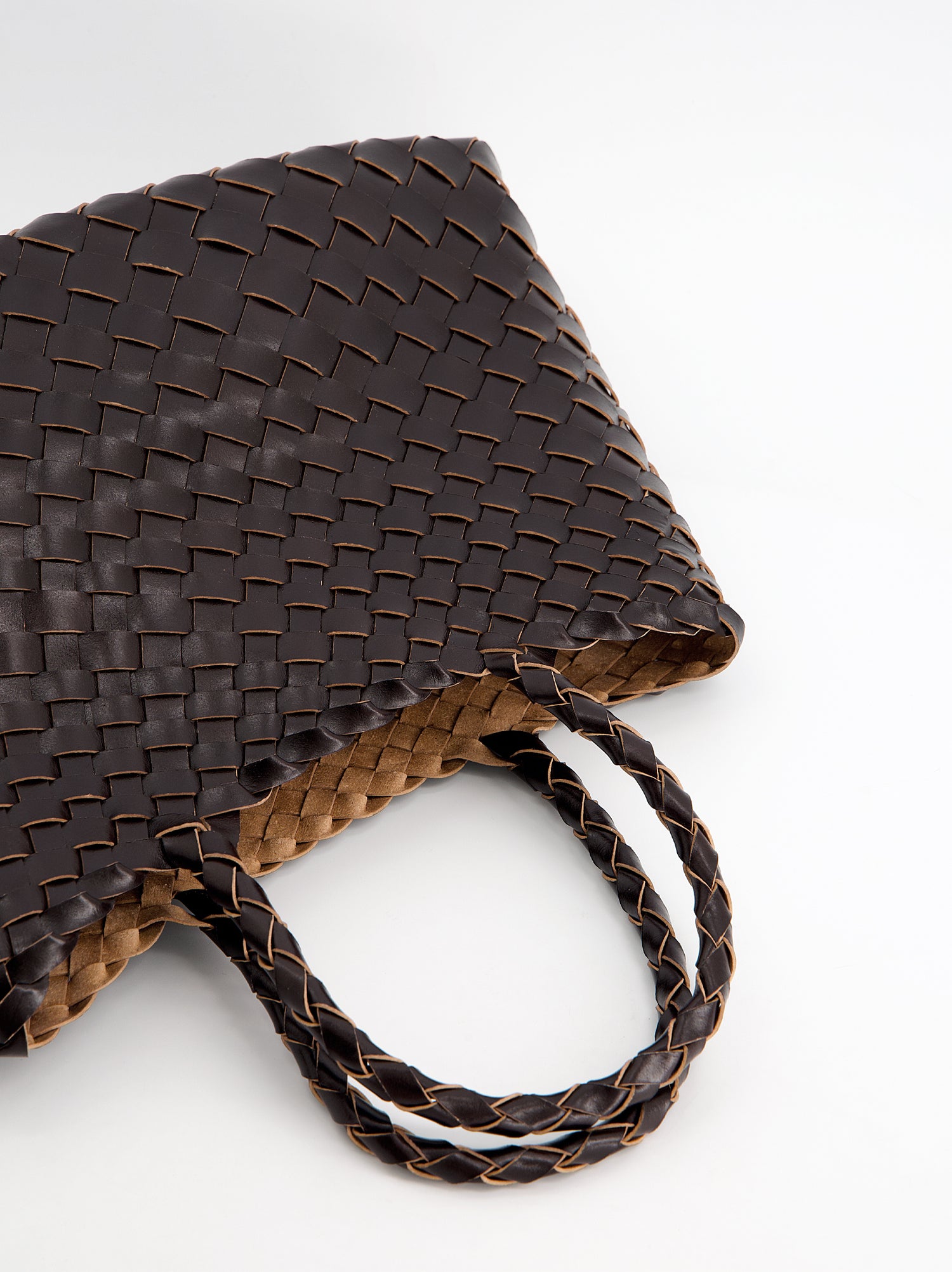Bolso shopper de piel trenzada - Barrera