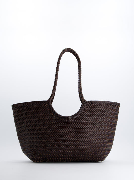 Bolso shopper maxi de piel trenzada - Romi XL