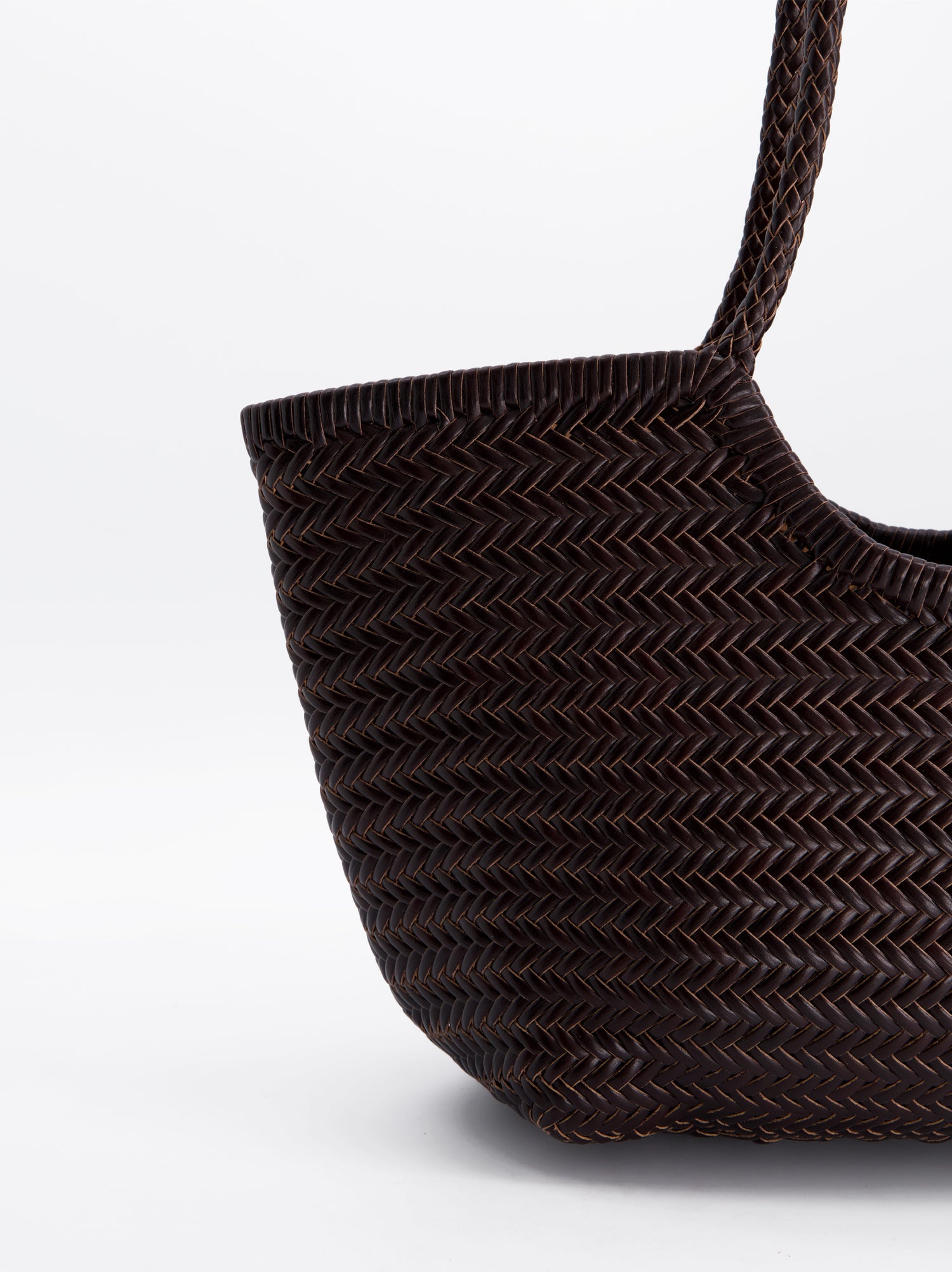 Bolso shopper maxi de piel trenzada - Romi XL