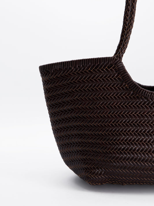 Bolso shopper maxi de piel trenzada - Romi XL