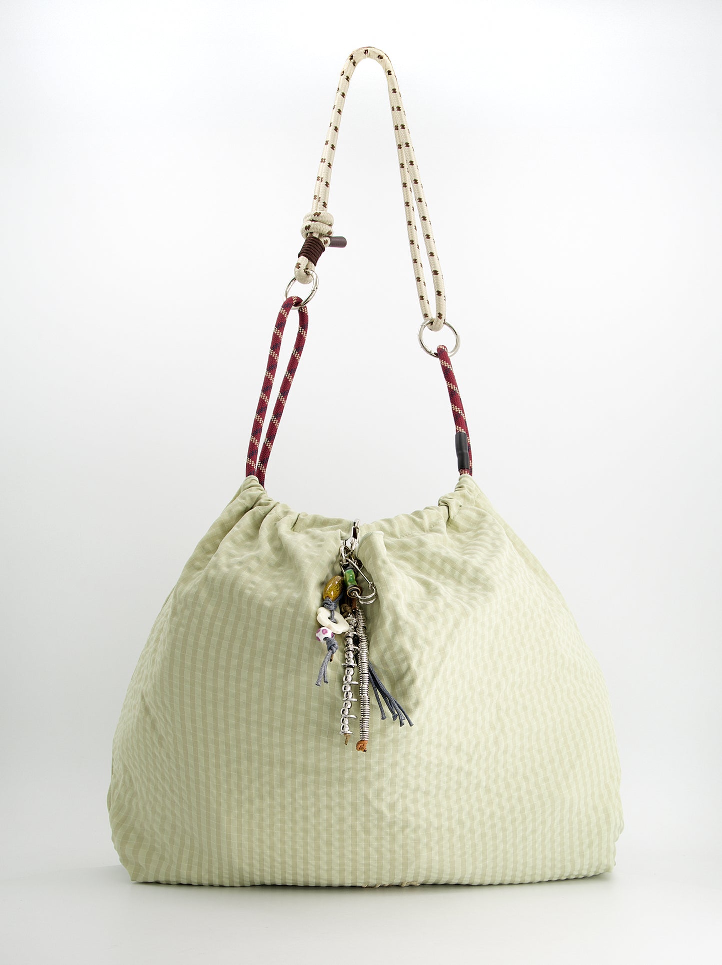 Bolso shopper técnico a cuadros con charm - Acuasi