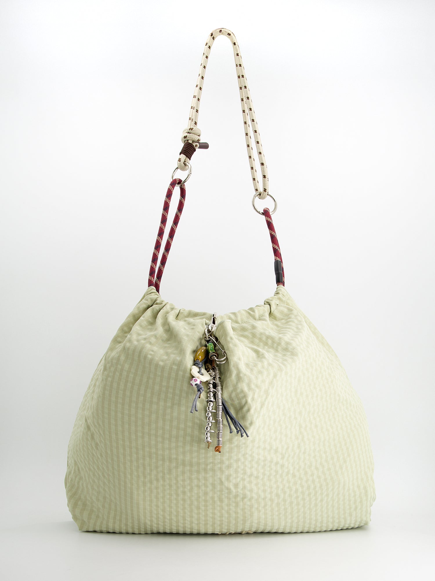 Bolso shopper técnico a cuadros con charm - Acuasi