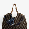 Bolso tote a cuadros con charms - ULK Rever