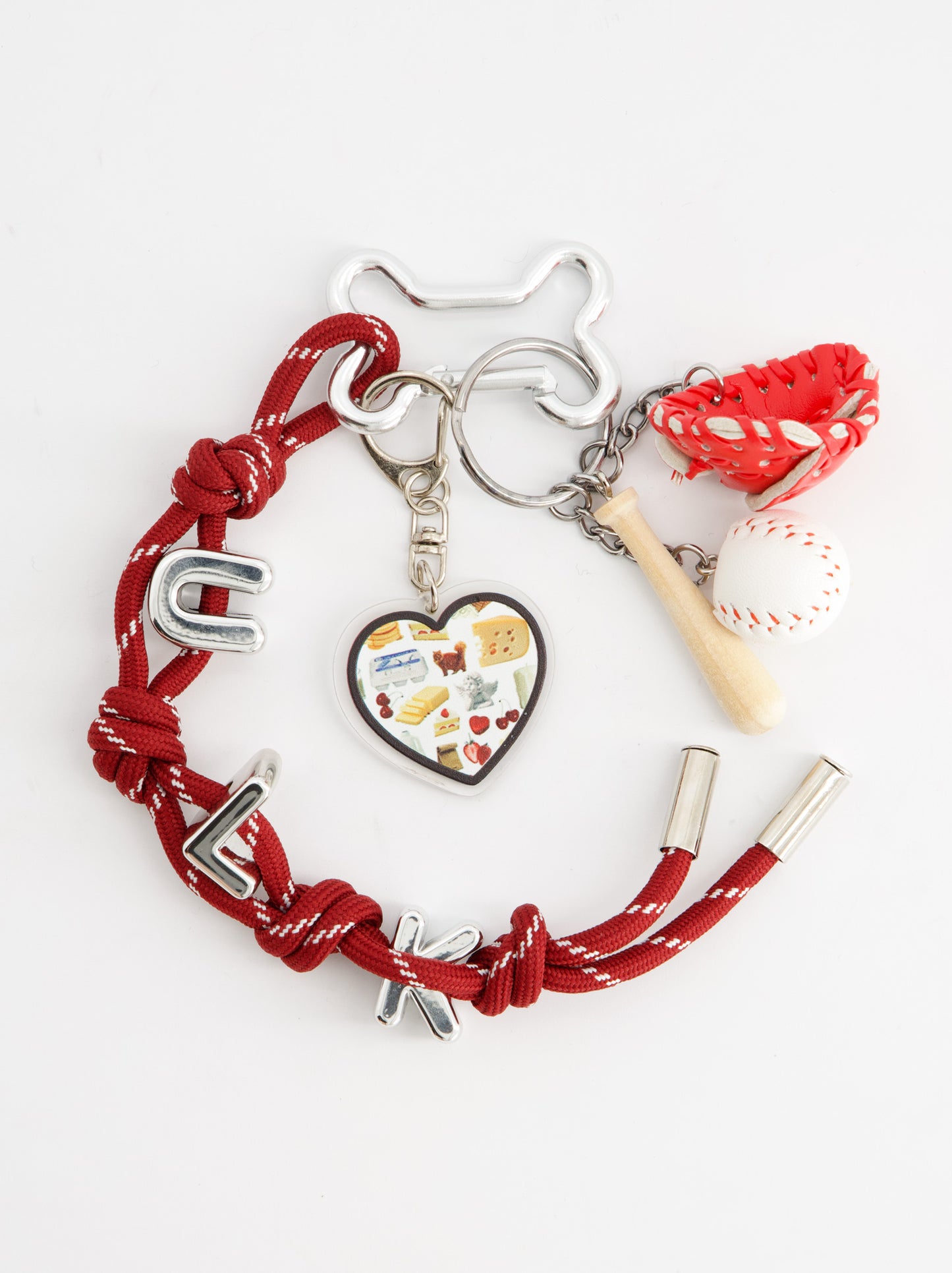 Plaid tote bag with charms - ULK Rever