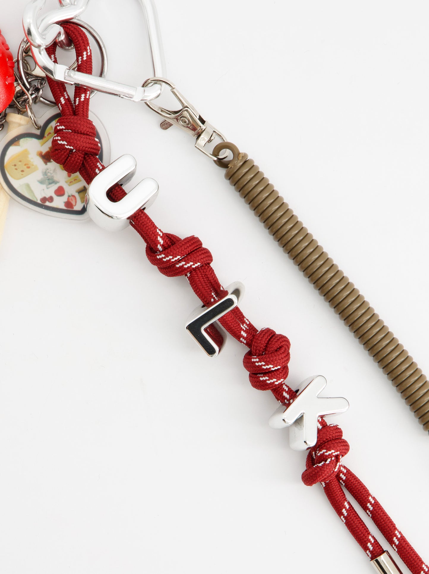 Plaid tote bag with charms - ULK Rever