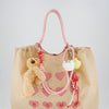 Bolso tote de nylon bordado con charms - Matty
