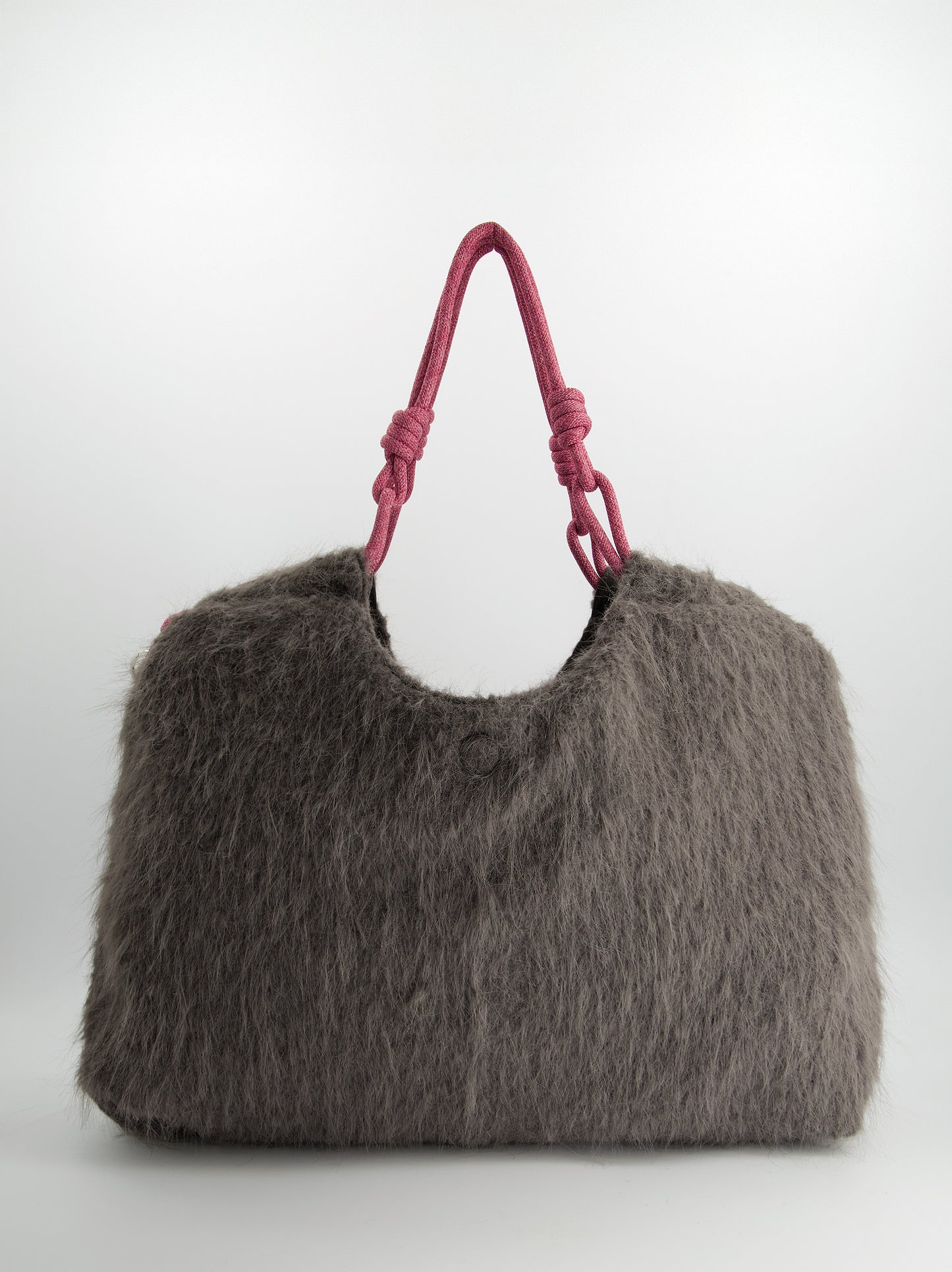Bolso tote de pelo con charms - Fuzzy