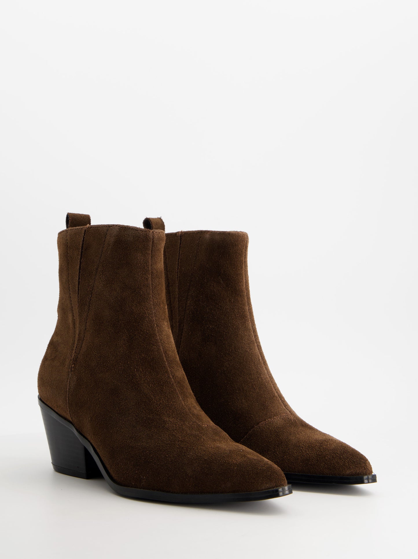 Suede cowboy boot with heel - ULK Ainara