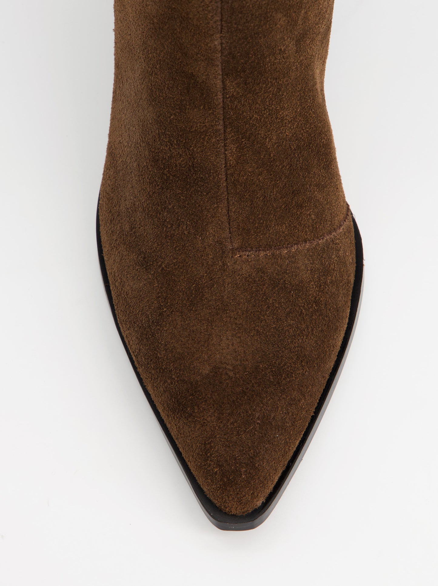 Suede cowboy boot with heel - ULK Ainara